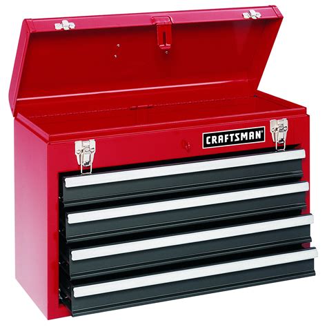 metal tool box 21 inch 4 drawer|craftsman four drawer tool box.